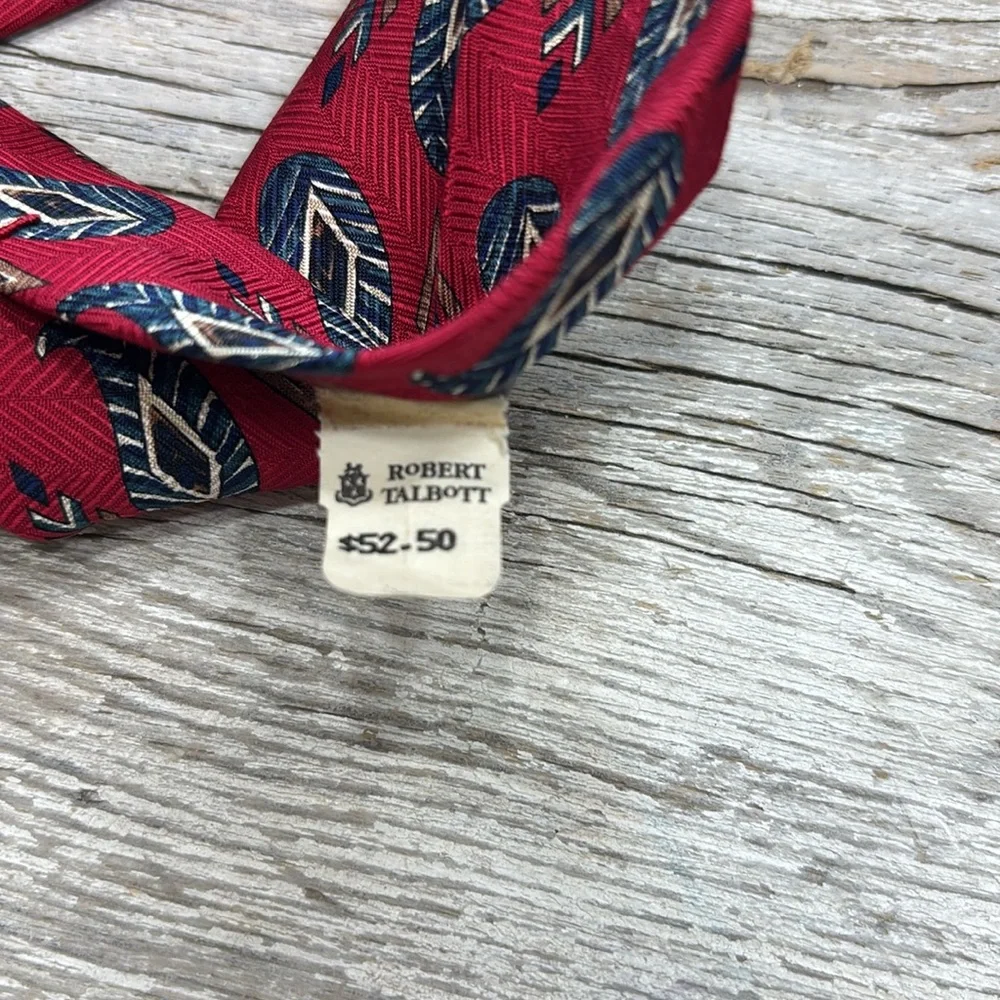 Vintage Robert Talbott Red Silk Tie. Germany LTD Men's 57.5” Luxe | Paisley